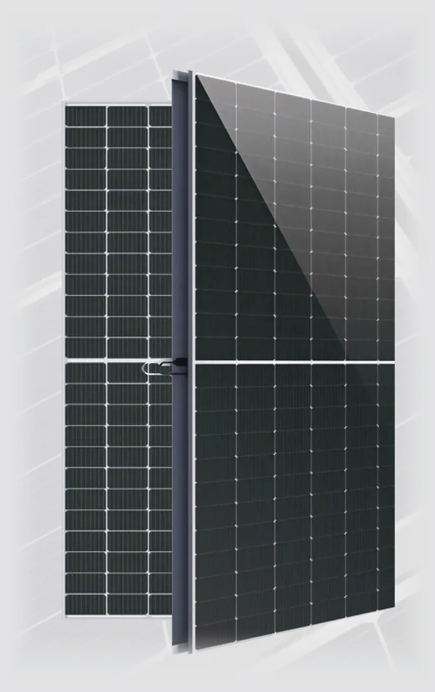 ROM photovoltaic module, front and rear